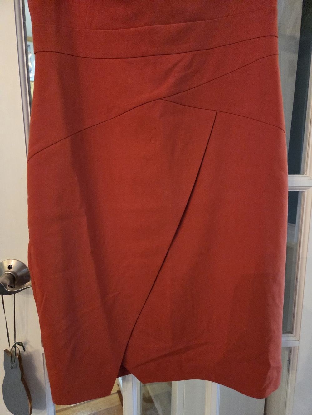 Cue Orange Cap-Sleeve Sheath Dress - Size 10 US - Picture 7 of 10